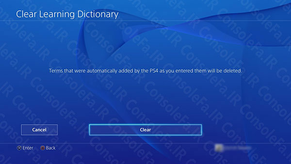 آموزش پاکسازی Learning Dictionary در PS4