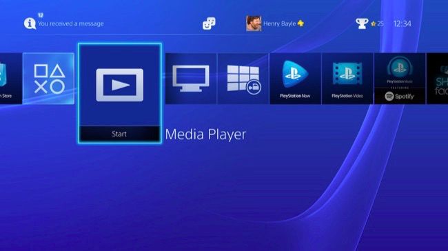 برنامه مدیا پلیر Media Player برای PS4