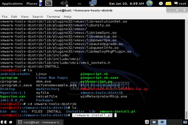 آموزش نصب VMWare Tools در کالی لینوکس