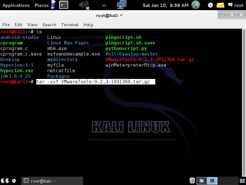 آموزش نصب VMWare Tools در کالی لینوکس